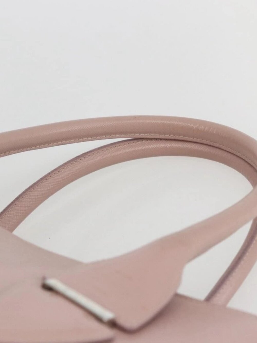 Salvatore Ferragamo Gancini Hand Bag Leather Pink Silver Auth 159143 - Picture 8 of 16